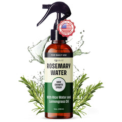 IQNATURAL romero agua spray cabello botella: refresca y revitaliza el cuero cabelludo.