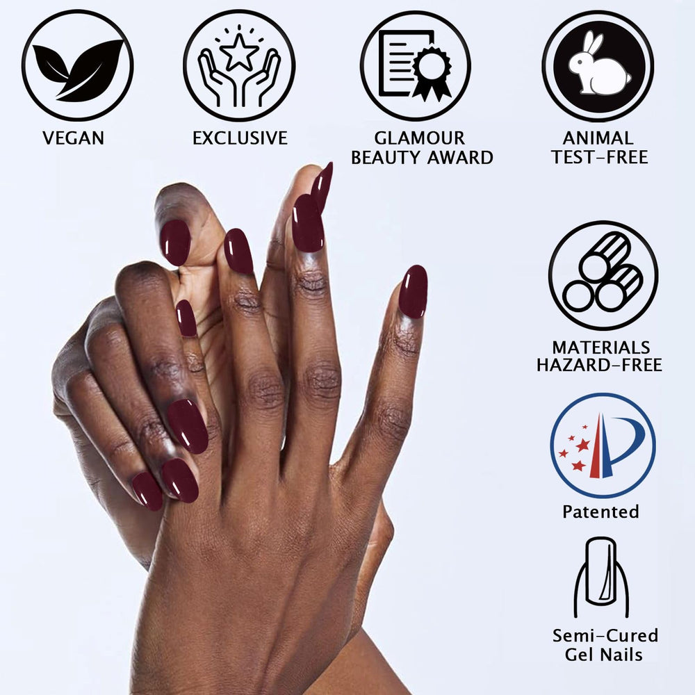 IQXGE aplicación fácil de tiras de gel para lograr uñas pulidas en casa