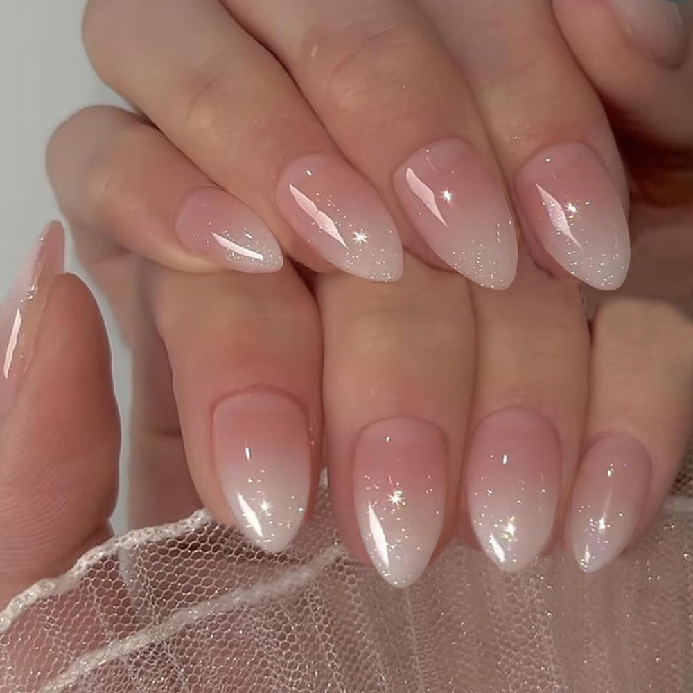 IQXGE kit de uñas con brillo plata realza la manicura.