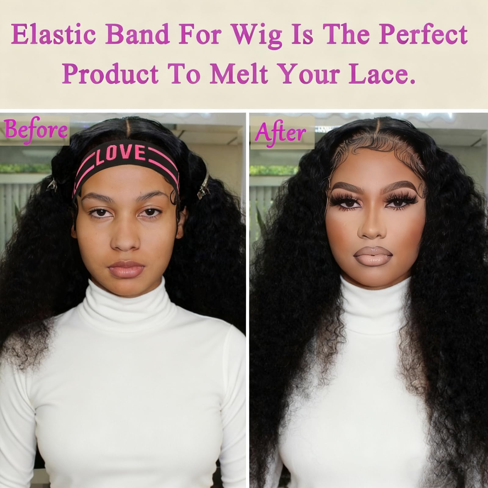 Iraatraa adjustable-size elastic bands fit most heads comfortably without slipping