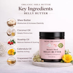 Irene Organics Belly Butter fragrance-free care for sensitive skin