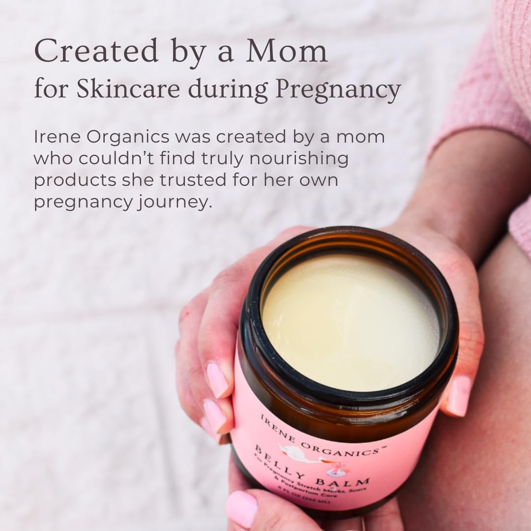 Irene Organics Belly Butter suitable for pregnancy and postpartum sensitive skin