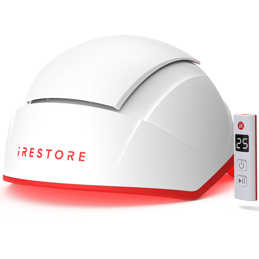 iRestore Pro full scalp coverage shows targeted laser therapy for follicle stimulation.