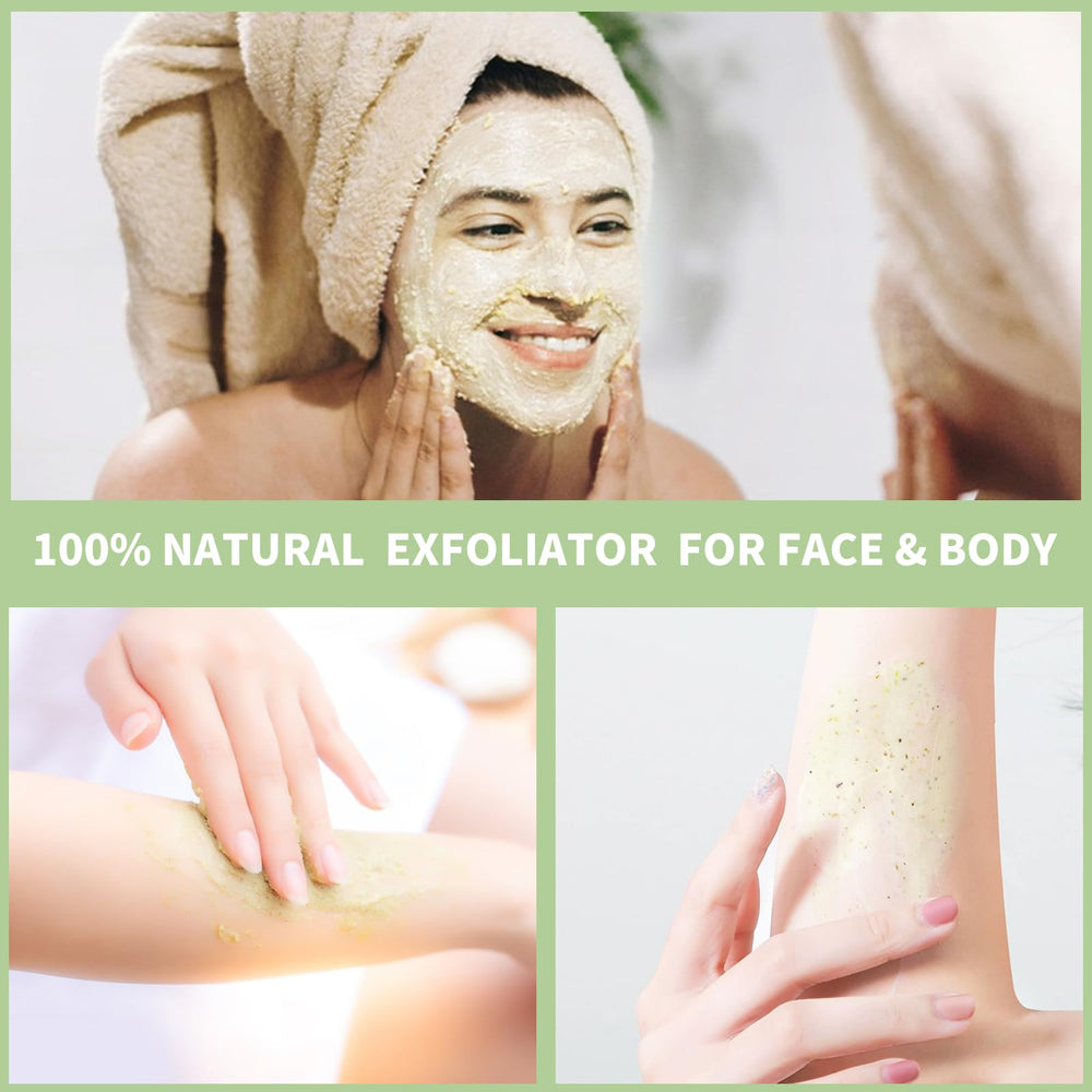 IREV Aloe Vera Facial Scrub foamy lather reveals smooth skin after use
