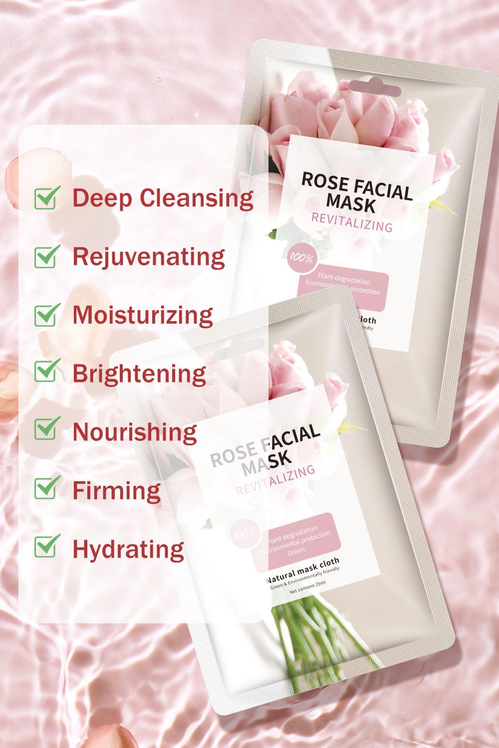 IREV facial mask spa setup suggests relaxing at-home facial therapy.