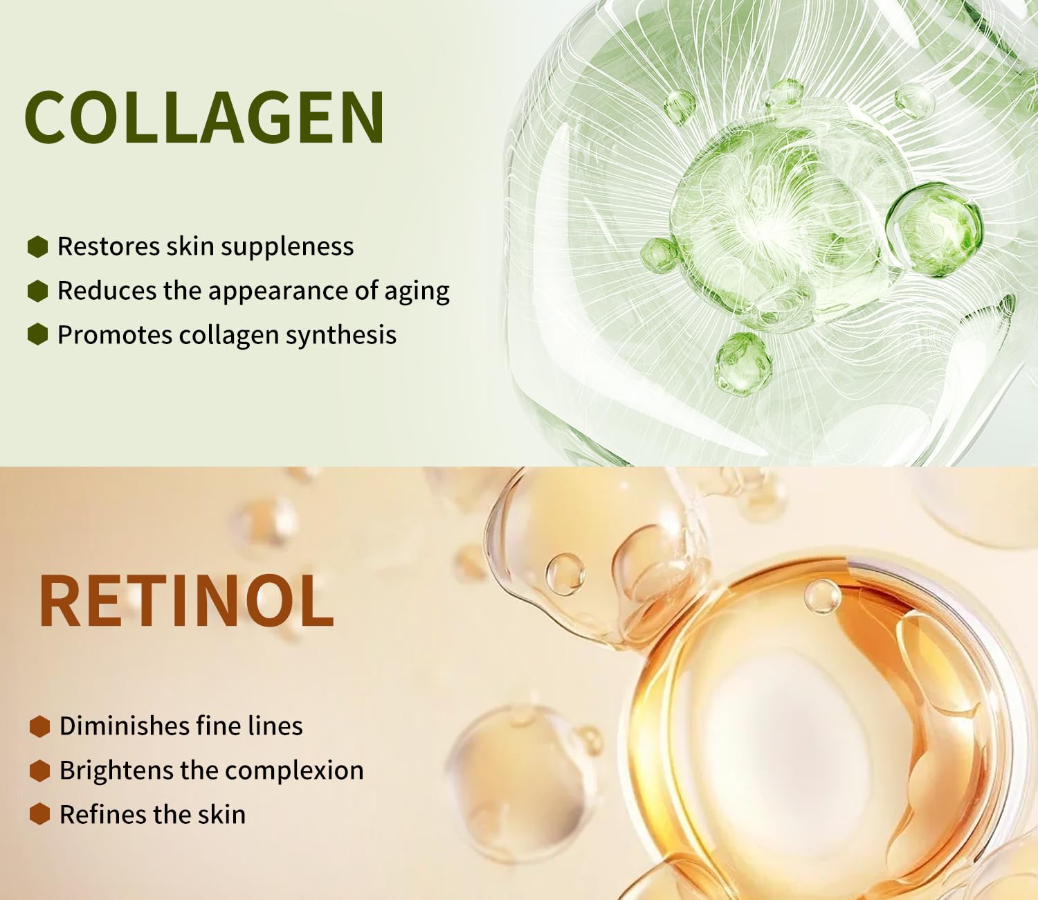 IREV mascarilla reparación de piel con coenzima y retinol, tono más uniforme.