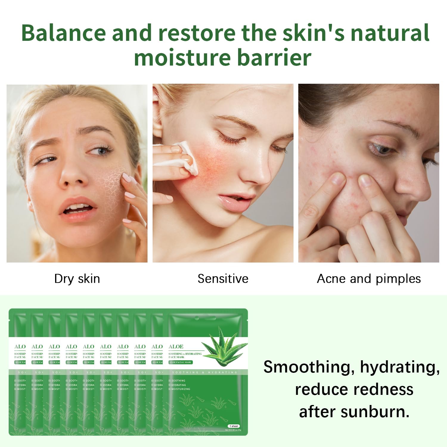 IREV mask calms irritation with aloe essence