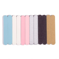 Iridesi travel-size nail files fit in a purse for on-the-go touch-ups.