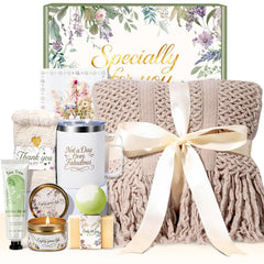IRINXL spa gift basket blanket for cozy relaxation