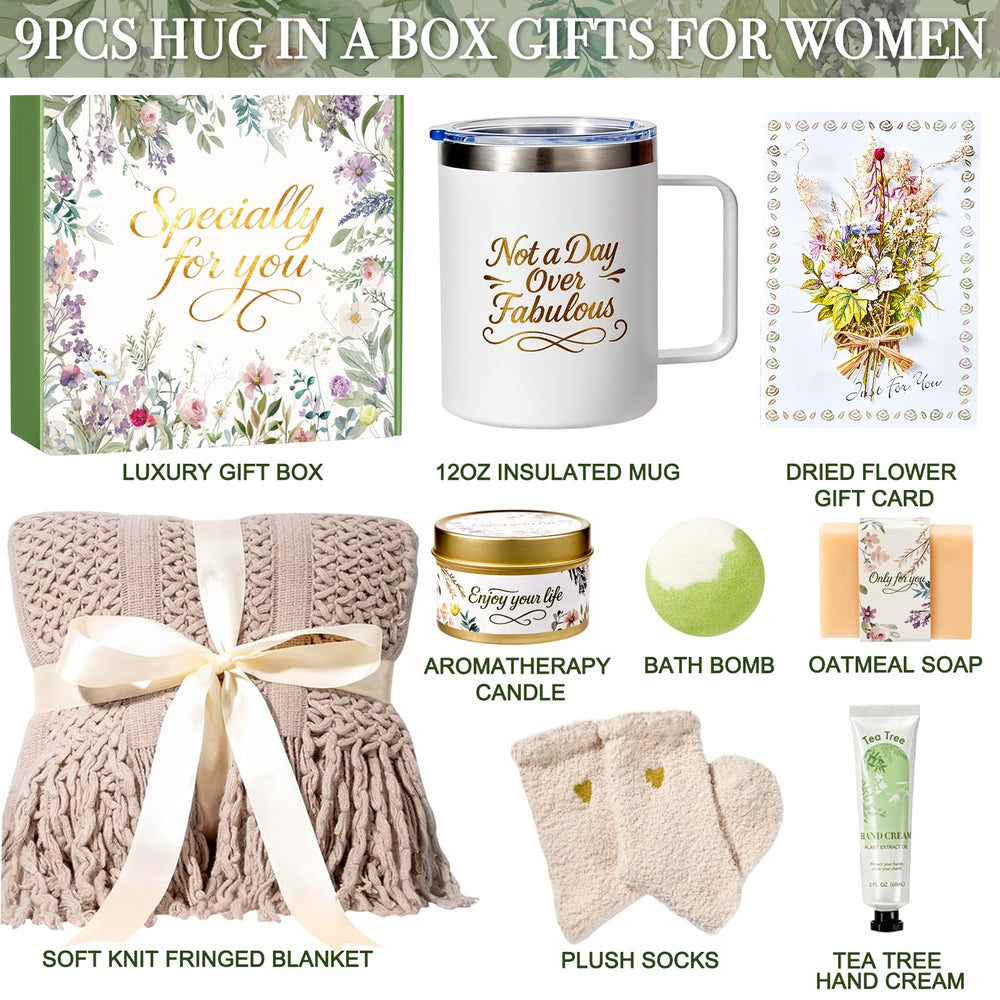 IRINXL spa mug in the gift basket for warm beverages