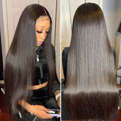 Iris Queen 28 inch HD lace front wig with 220 density for a natural, full look.