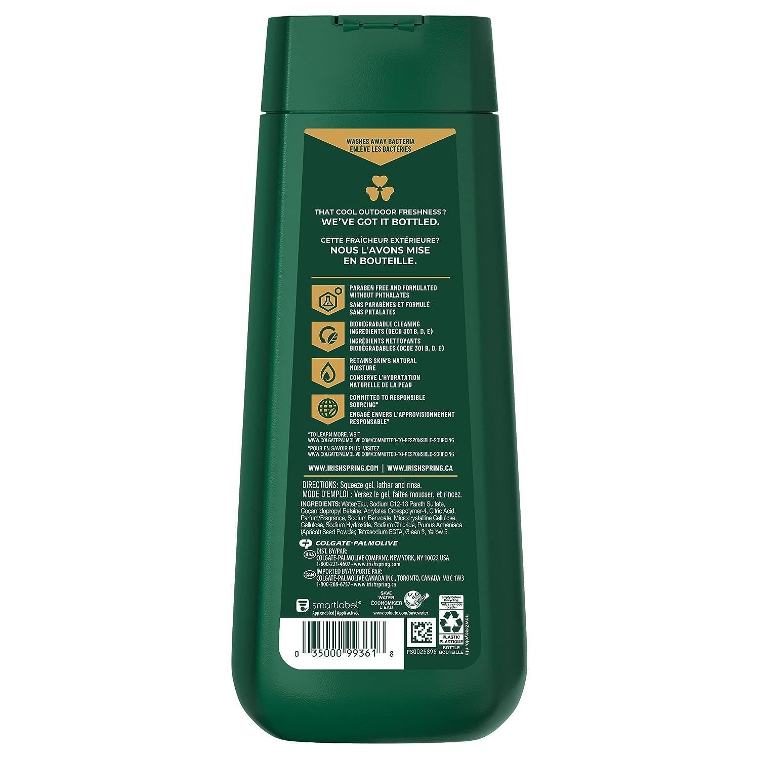 Irish Spring Active Scrub, espuma densa garantiza lavado profundo y suave.