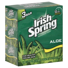Barra desodorante Aloe Mist de Irish Spring, sensación de frescura diaria y limpieza rápida.