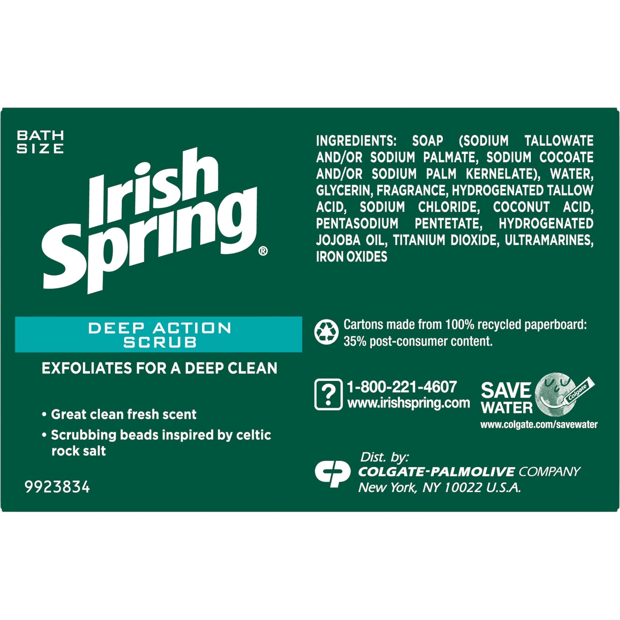 Irish Spring Aroma Fresco: barra jabón con aroma vigorizante para despertar sentidos.