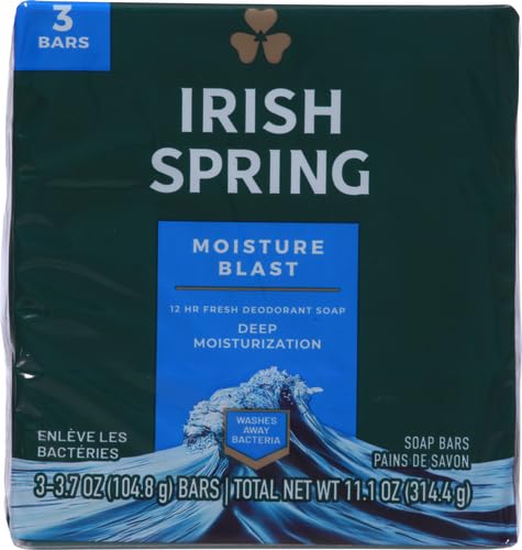 Irish Spring hydro beads dissolve on skin during shower for gentle cleansing.