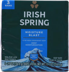 Irish Spring hydro beads dissolve on skin during shower for gentle cleansing.