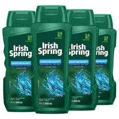 Irish Spring Moisture Blast bottle pour for quick refresh after shower