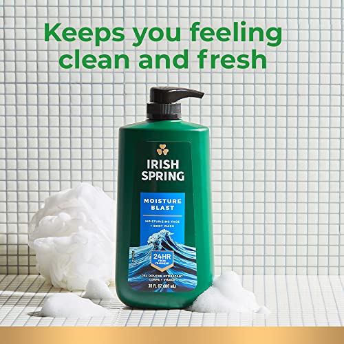 Irish Spring Moisture Blast paraben-free and phthalate-free formula.