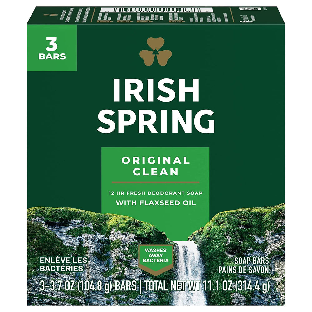 Irish Spring Original barra desodorante, aroma fresco para frescura duradera