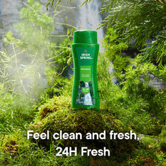 Irish Spring Original Clean foam-lather demonstrates refreshing cleansing