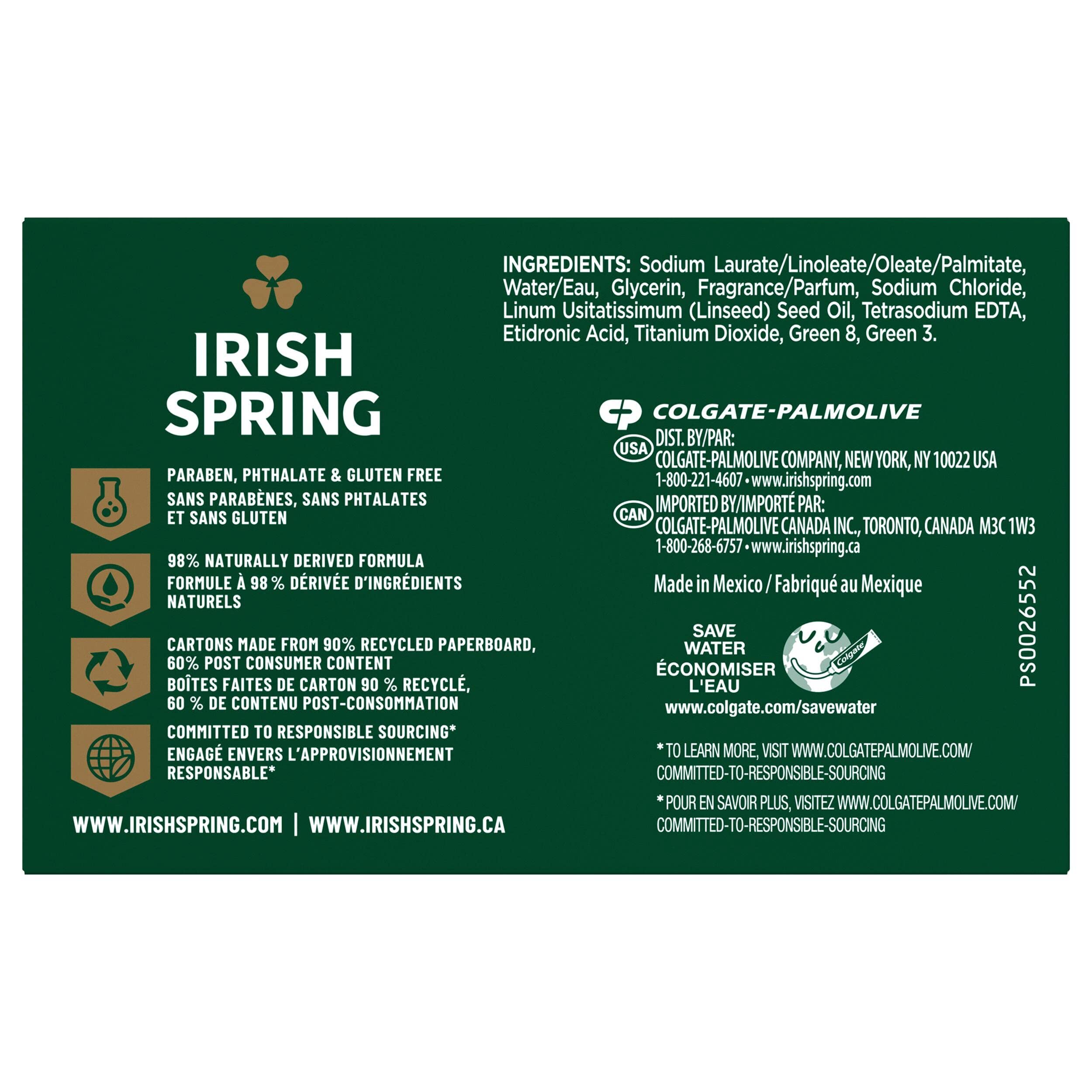 Irish Spring Original soap bar lathering to reveal refreshing foam