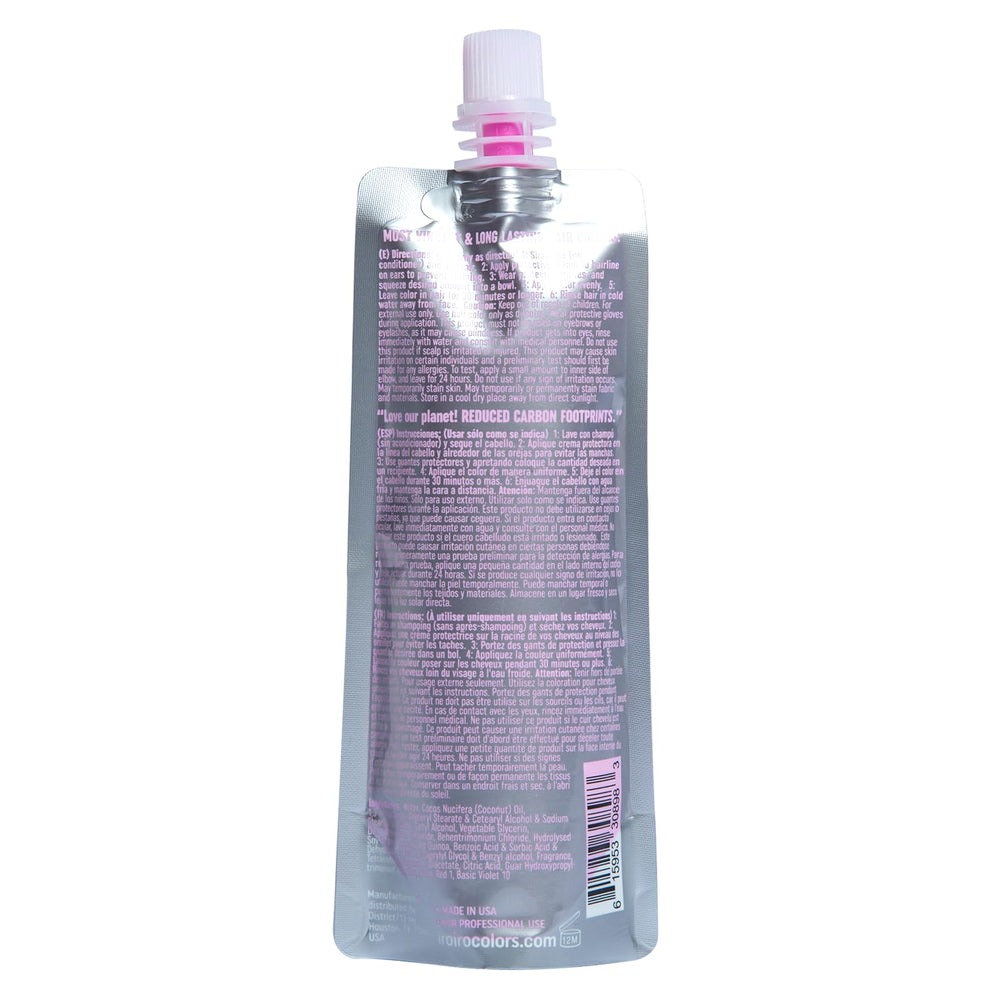 IROIRO Neon Pink color application shows creamy texture for smooth coverage.