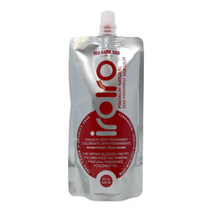 IROIRO premium semi-permanent hair color in dark red bottle for vibrant shade