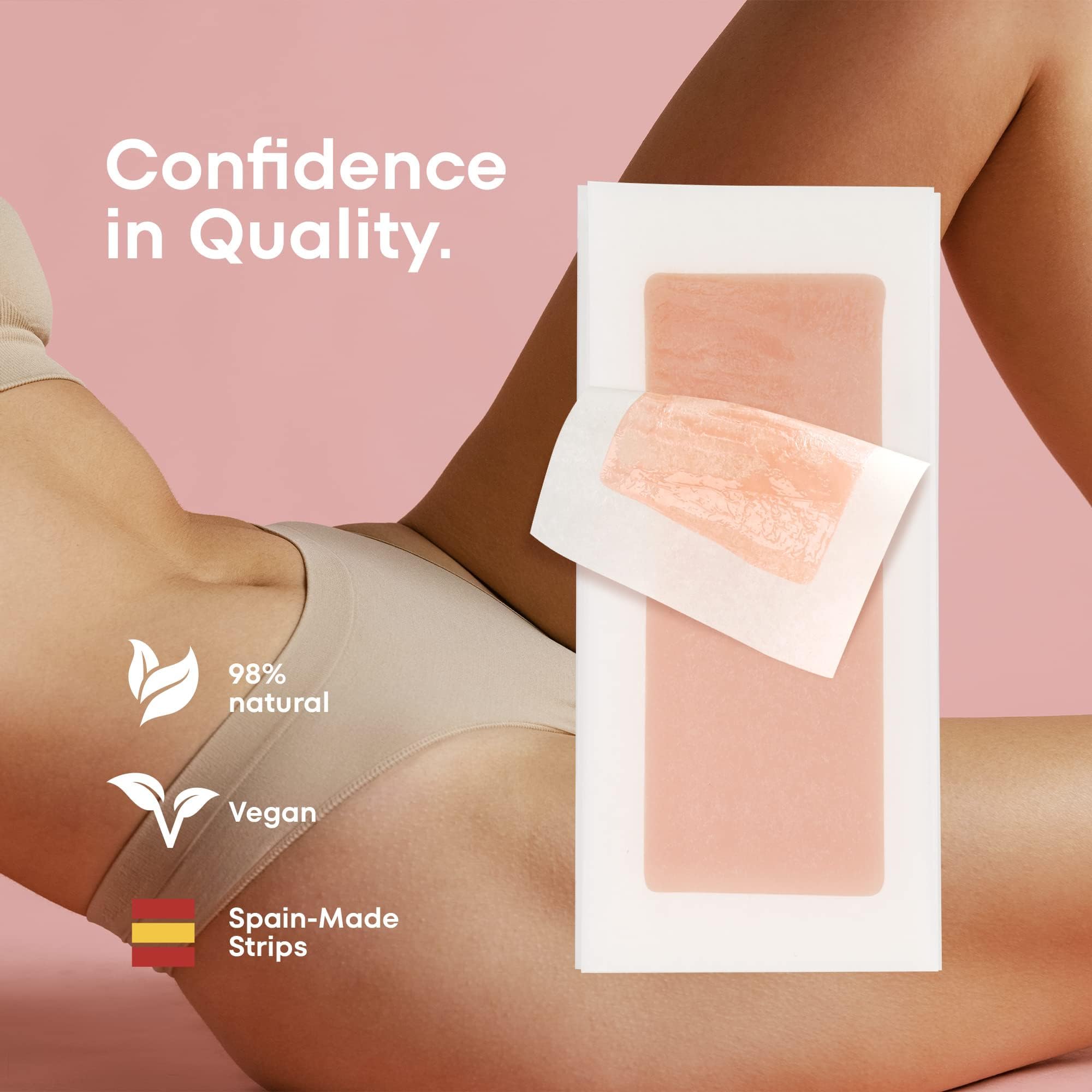 irreshine wax strips legs for long lasting smoothness