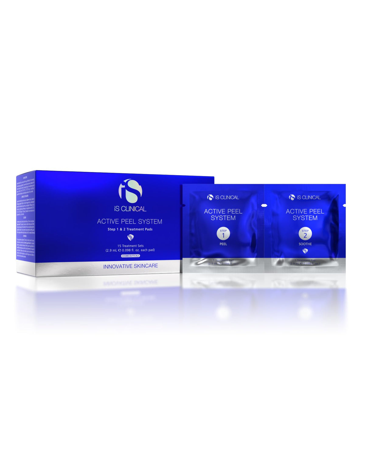 iS CLINICAL Active Peel System Step One application, prepping skin for exfoliation