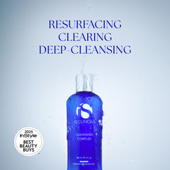 Creamy lather from iS CLINICAL Cleansing Complex covers the skin.