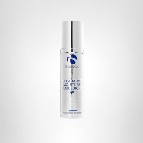 iS CLINICAL Reparative Moisture Emulsion night routine swatch hints at overnight hydration.