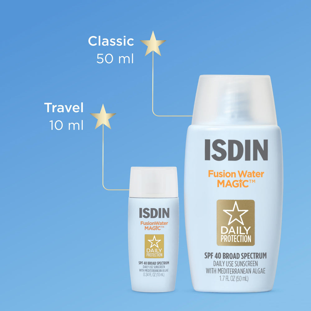 ISDIN beauty bag with sunscreen keeps your protection organized.
