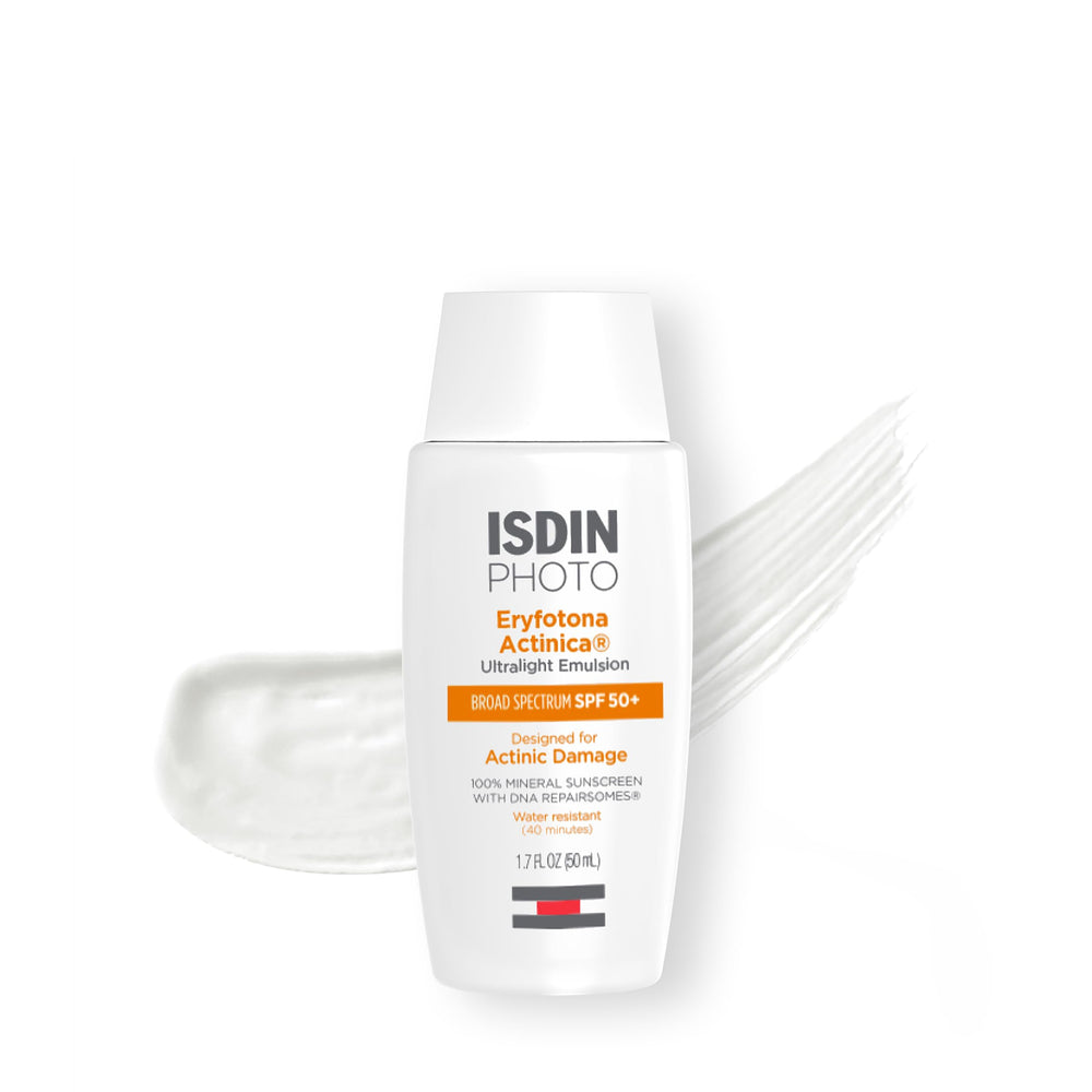 ISDIN Eryfotona Actinica bottle front view for daily mineral protection.