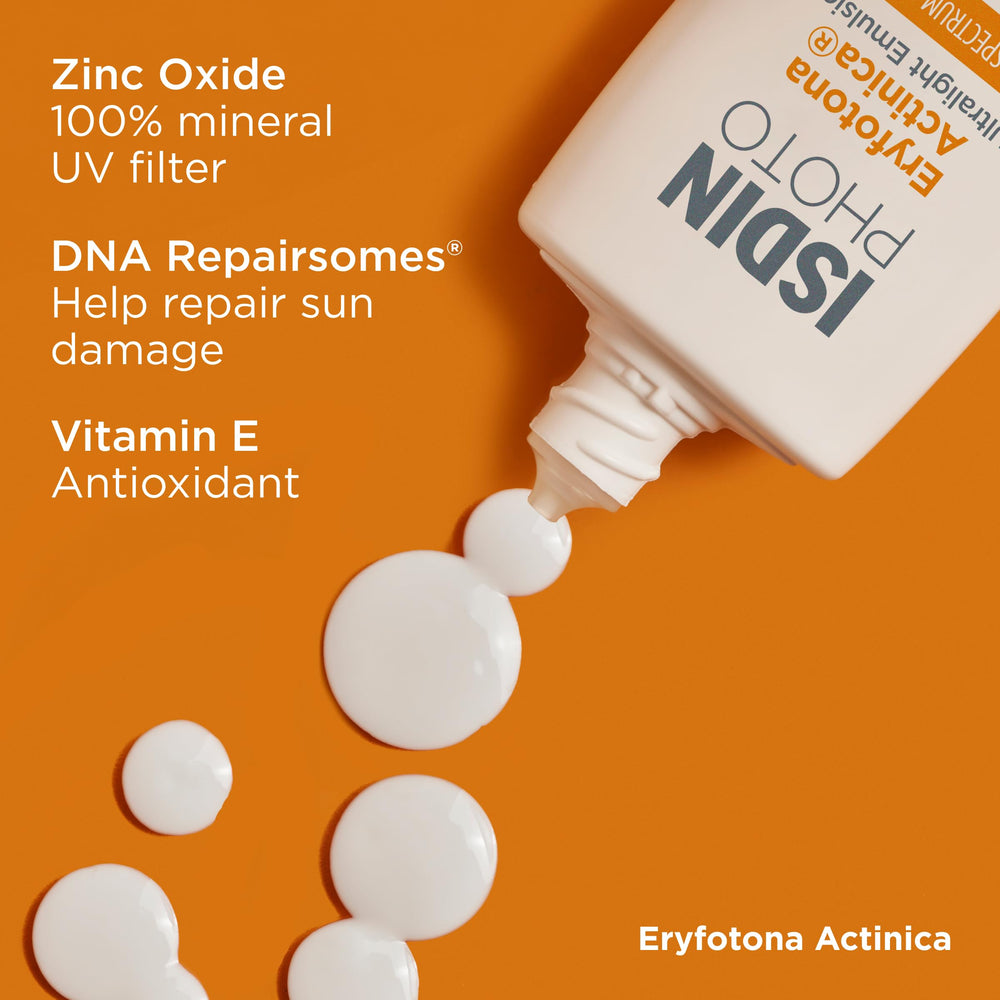ISDIN Eryfotona Actinica DNA Repairsomes concept illustration.