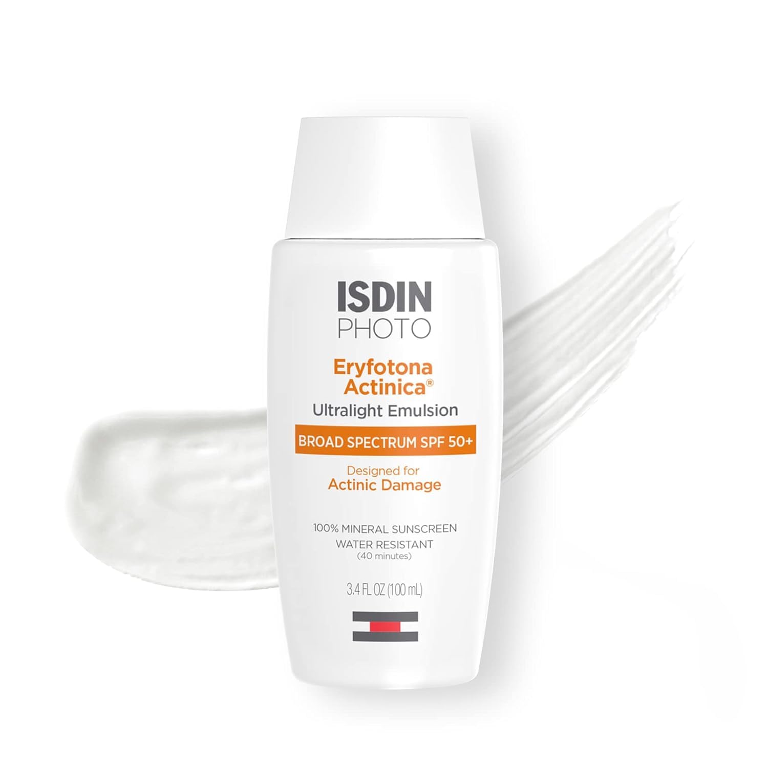 ISDIN Eryfotona Actinica mineral SPF 50+ sunscreen bottle for face
