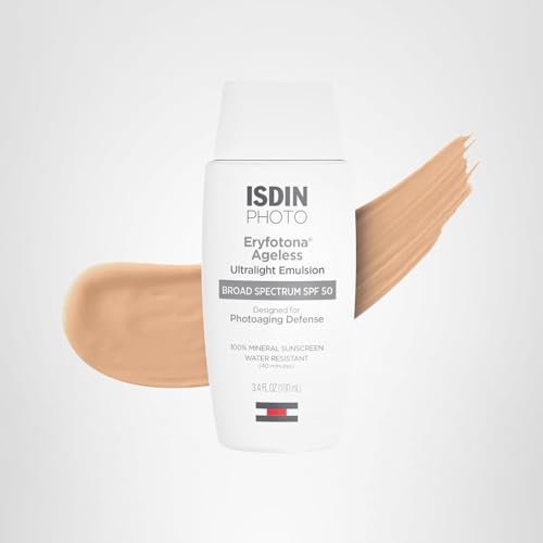 Skincare enthusiast showcasing a smooth, even-toned finish with ISDIN.