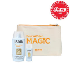 ISDIN Fusion Water Magic 10ml travel size for on-the-go protection.