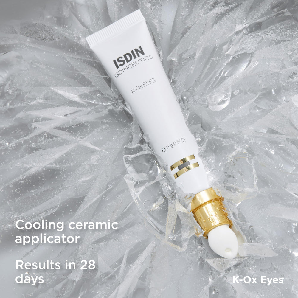 ISDIN Isdinceutics K-Ox Eyes texture swirl indicating hydrating feel.