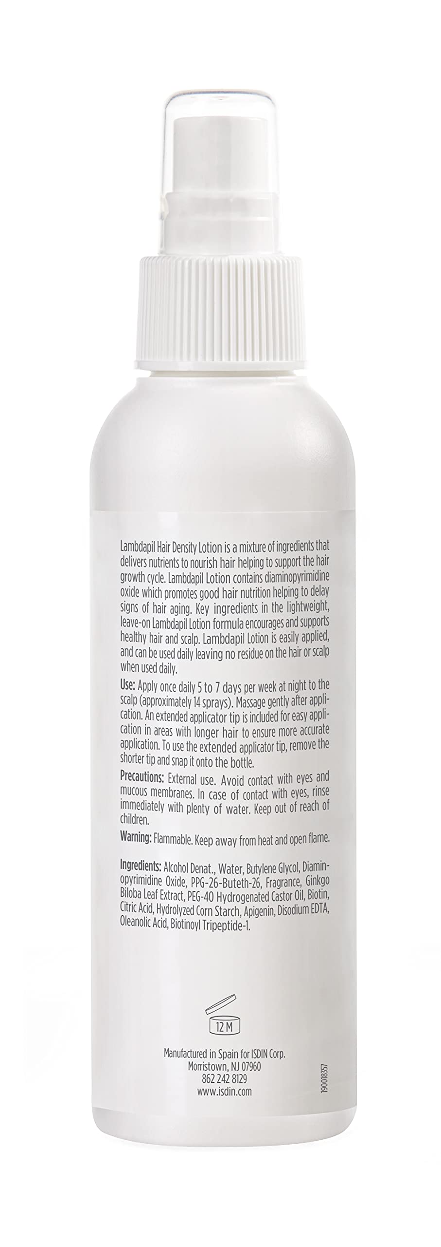 ISDIN Lambdapil hair strands close up suggesting potential density improvement.