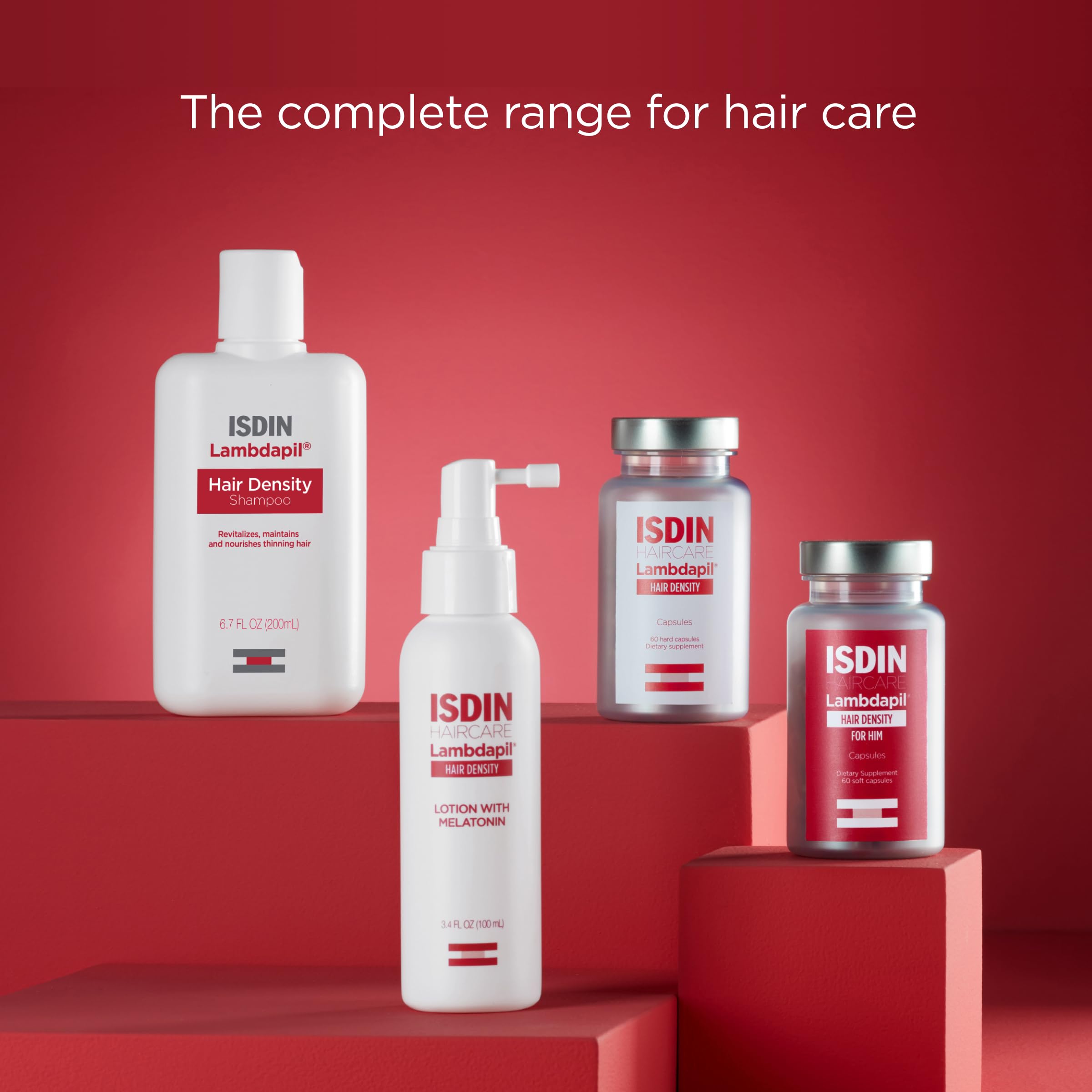 ISDIN Lambdapil packaging box on clean surface conveys credibility.