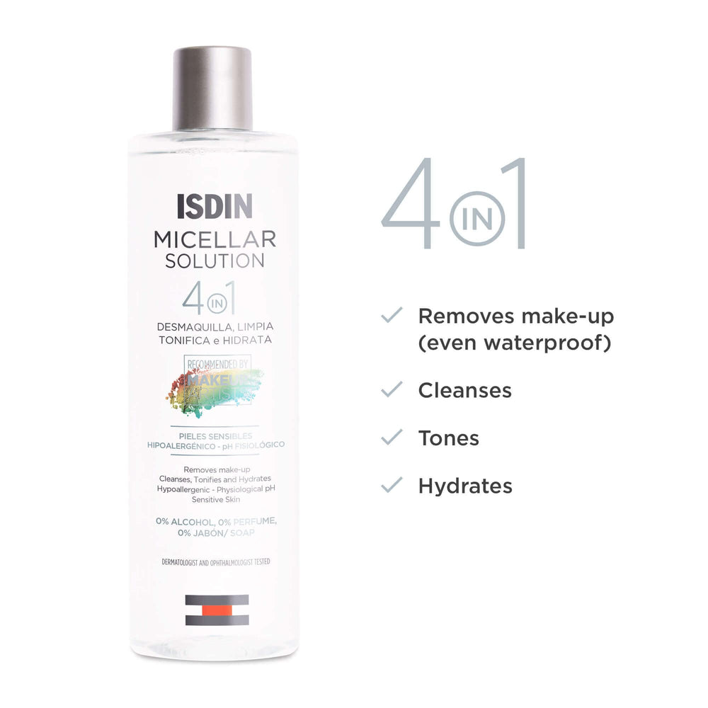 ISDIN Micellar desarrollado en España, garantía de calidad.