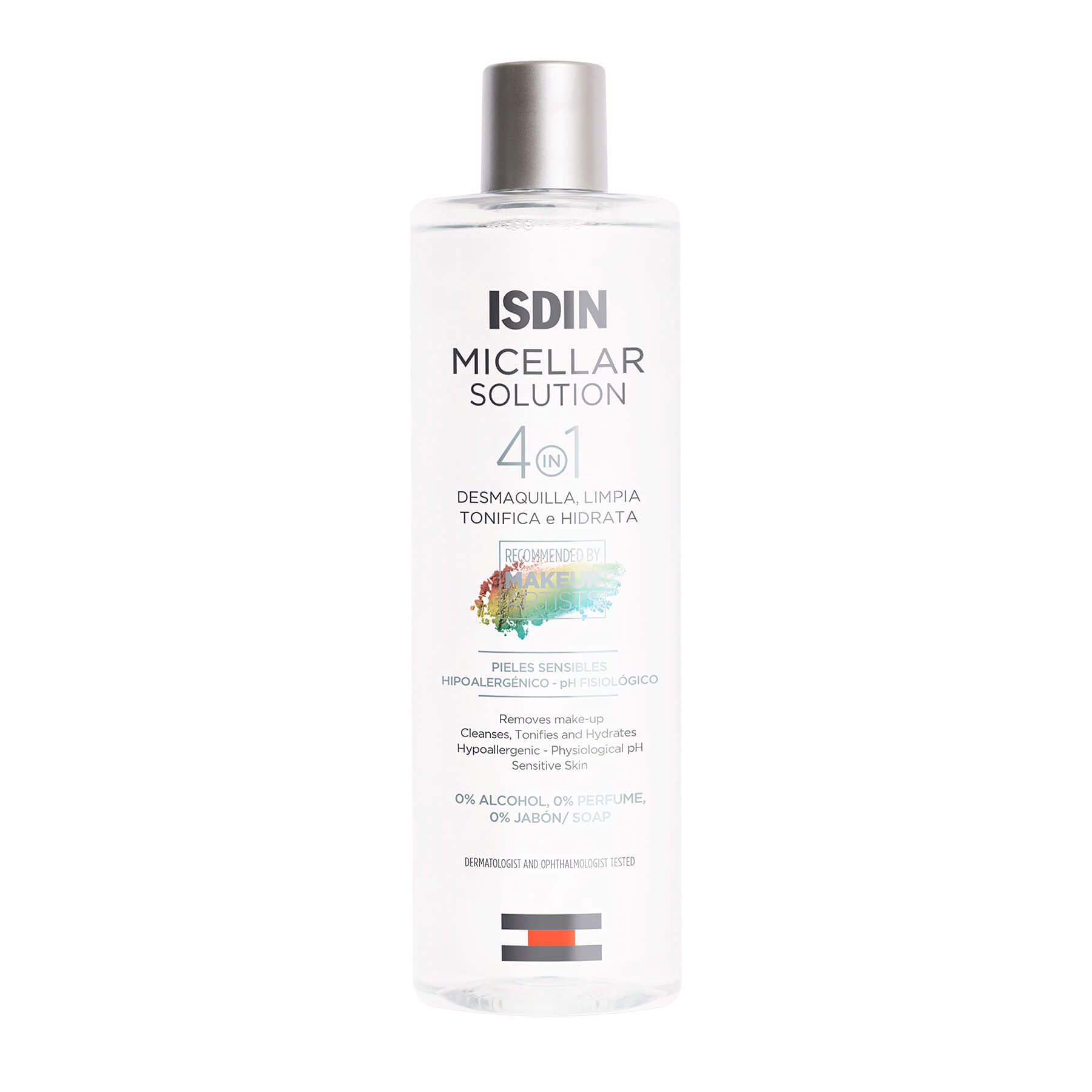 ISDIN Micellar desmaquilla y limpia la piel desde la botella.