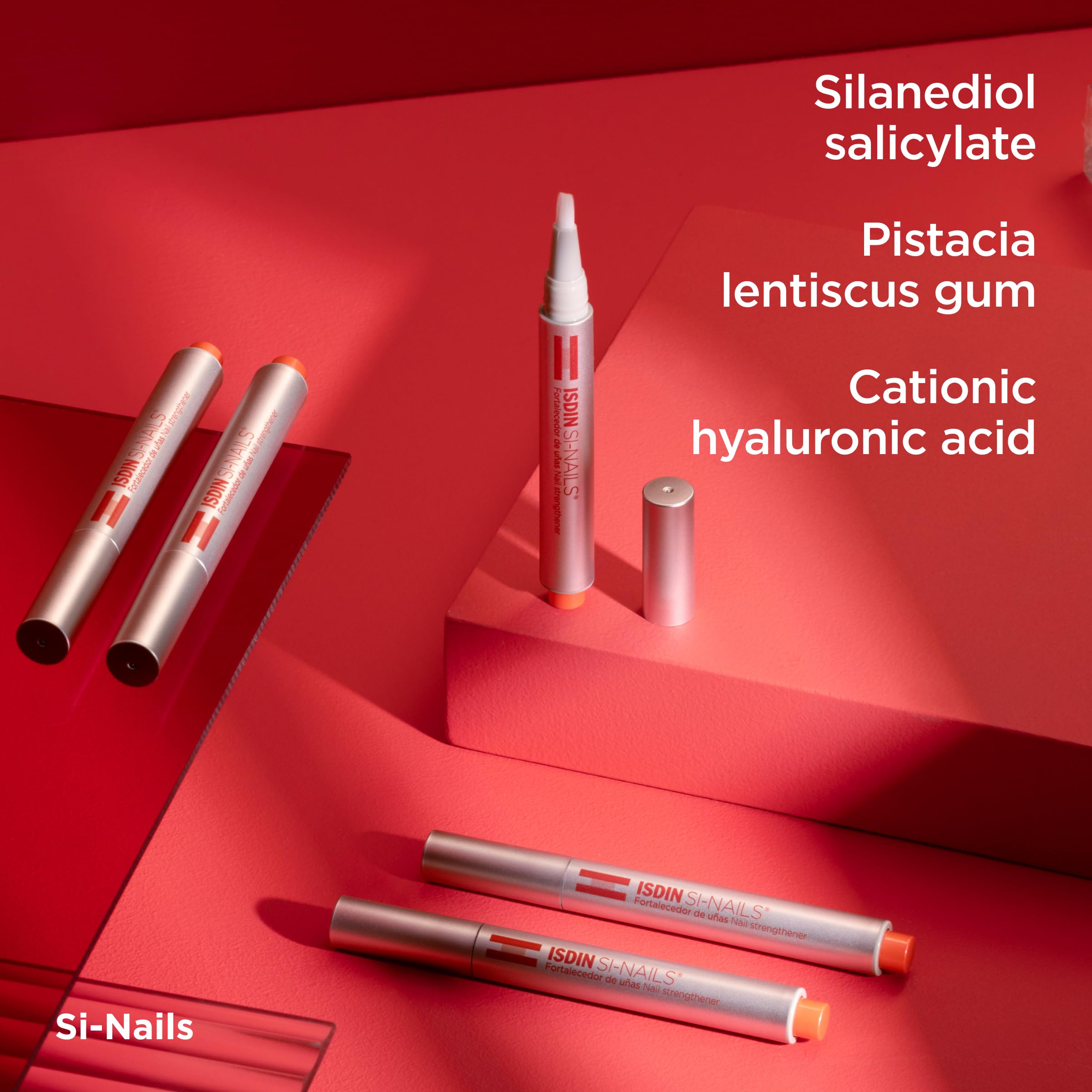 ISDIN Si-Nails durability check shows longer-lasting hardness and less breakage.