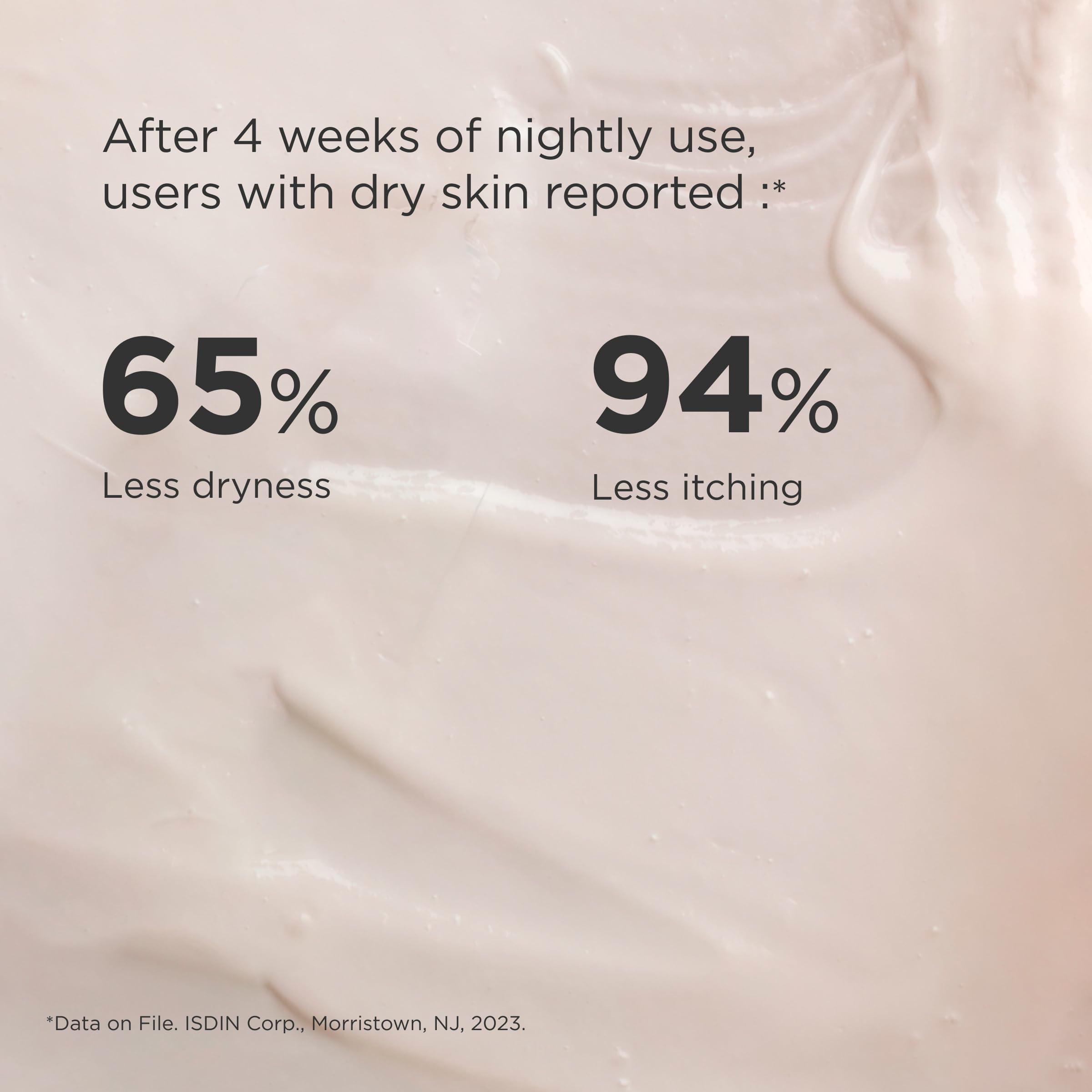 ISDIN Uradin 10 skin after absorption shows hydrated, smooth tone.