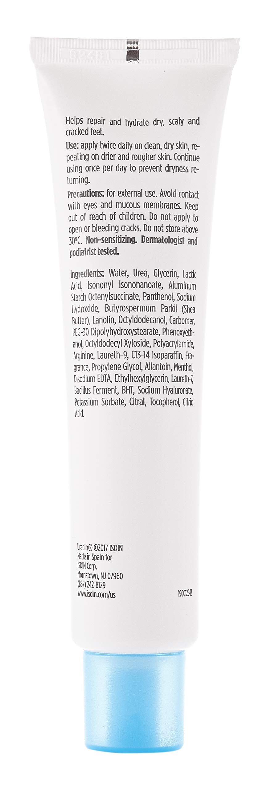 ISDIN Uradin Podos Gel Oil for daily foot care on dry skin.