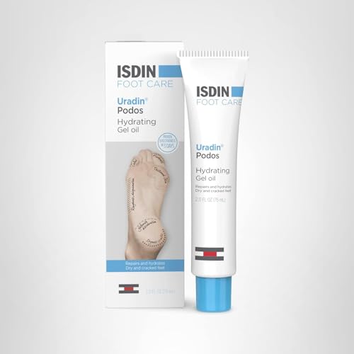 ISDIN Uradin Podos Gel Oil supports gentle exfoliation and hydration in one step.