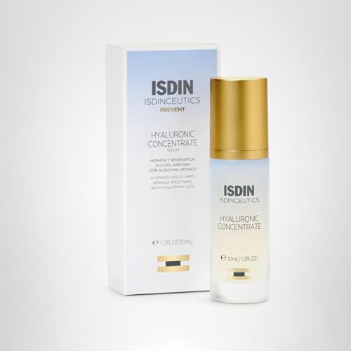 Spain-developed Isdinceutics Hyaluronic Concentrate packaging and label
