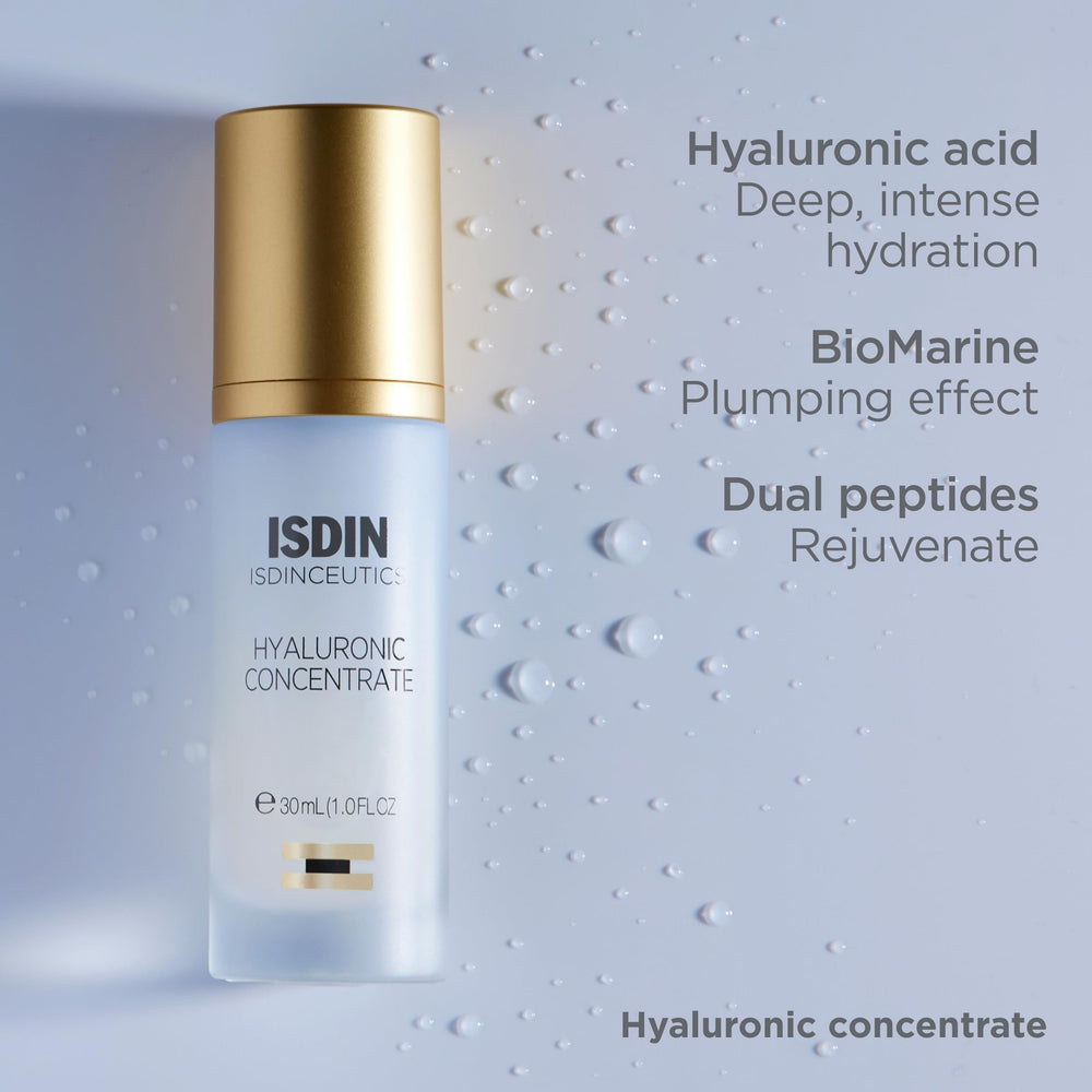 Ingredient highlights: hyaluronic acids and peptides in Isdinceutics concentrate