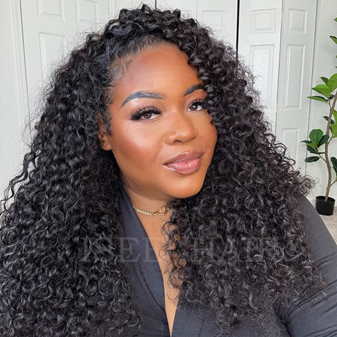 ISEE half up half down style wig for versatile looks