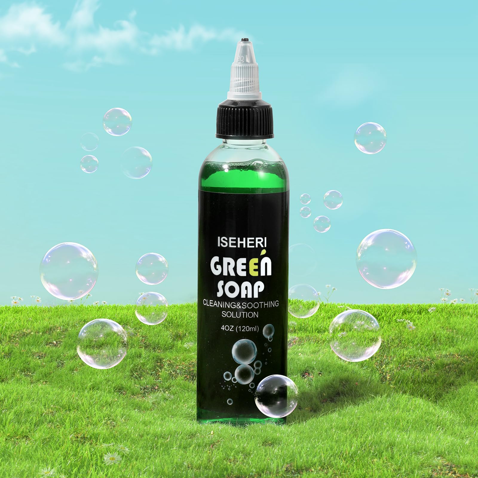 iseheri jabón verde aroma ligero durante el proceso